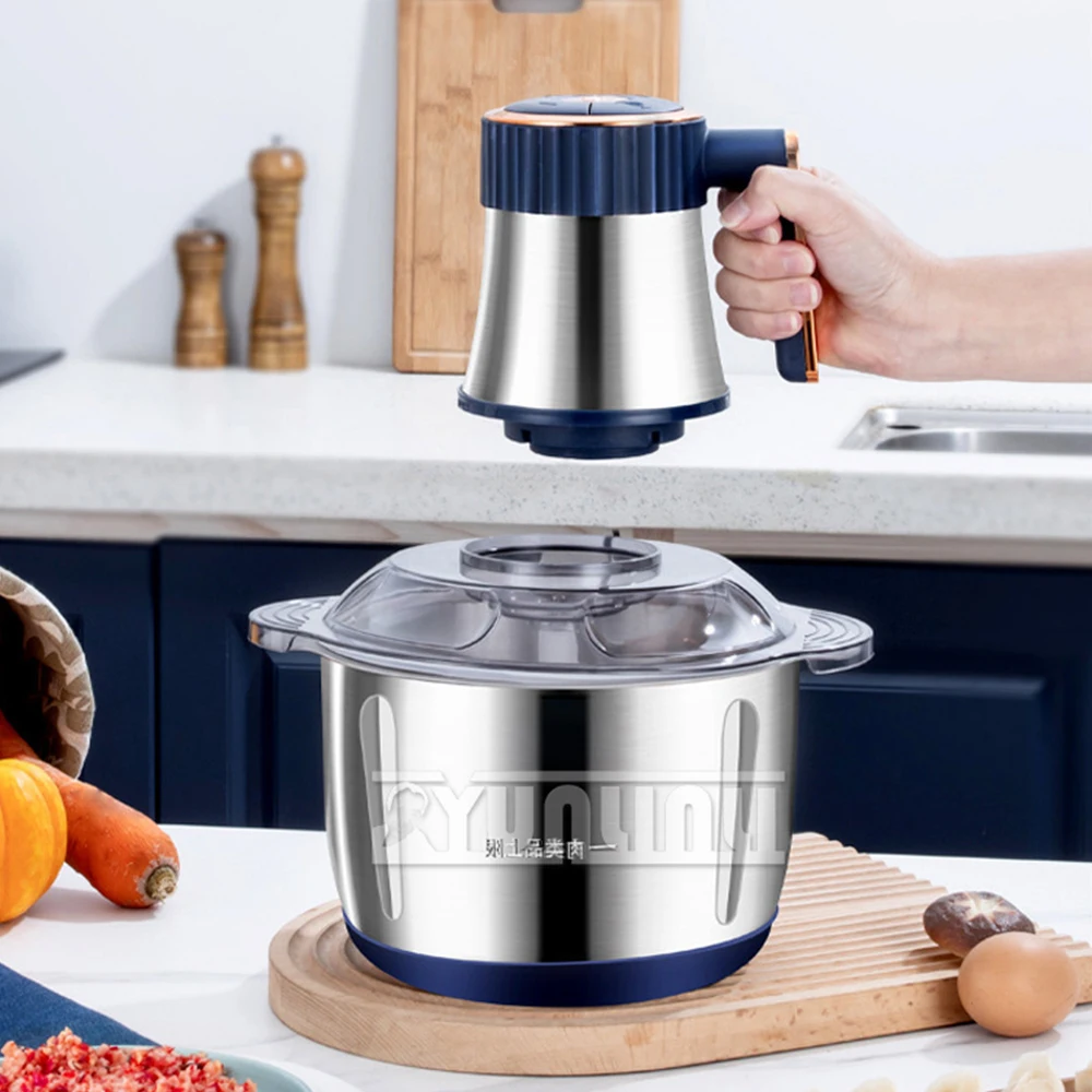 5L Household Electric Meat Grinders Stainless Steel Multifunctional Food Crusher Electric Cooking Machine 2
