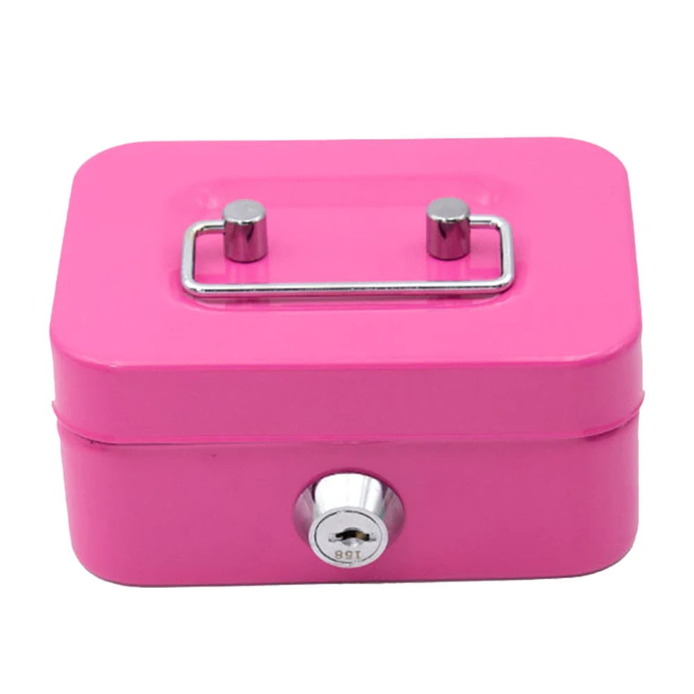 Mini Security Money Safe With Lock And Key Slot Cash Storage Box_voghion.com