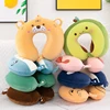 U-shaped Neck Pillow Animal Modeling Travel Pillow Inflatable Memory Foam Fatigue Relief Flight Headrest Sleep Cushion For Plane 1