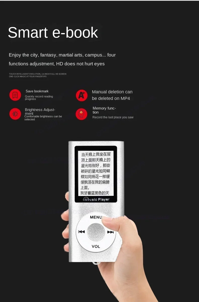 Portable with 1.8" LCD Mp3 Mp4 Support Music Video Media Players for IPod Style