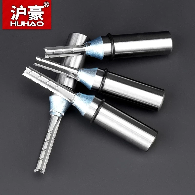 

HUHAO Straight Cutter 12.7mm Shank Cnc Wood Milling Cutter 3 Flutes Carbide End Mill Mdf Cnc Router Bits Woodworking Tools