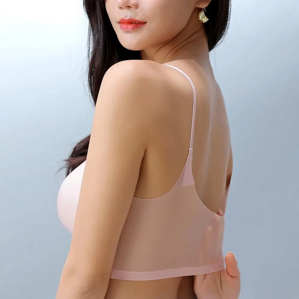 

Sleeping Bra Soft Seamless Bra Shockproof Correction Fashion Ultra-thin Ice Silk Seamless Brassiere
