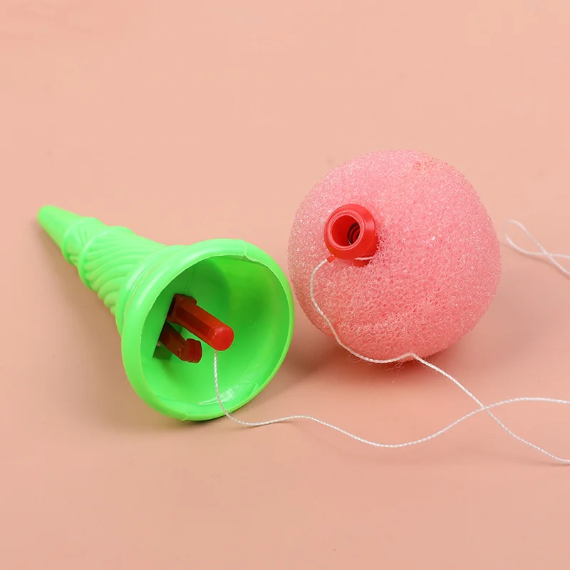10/5/3PCS Ice Cream Cone Shooters Fun Foam Ball Launcher Bouncing Ball Toys Kids Birthday Party Favors School Rewards