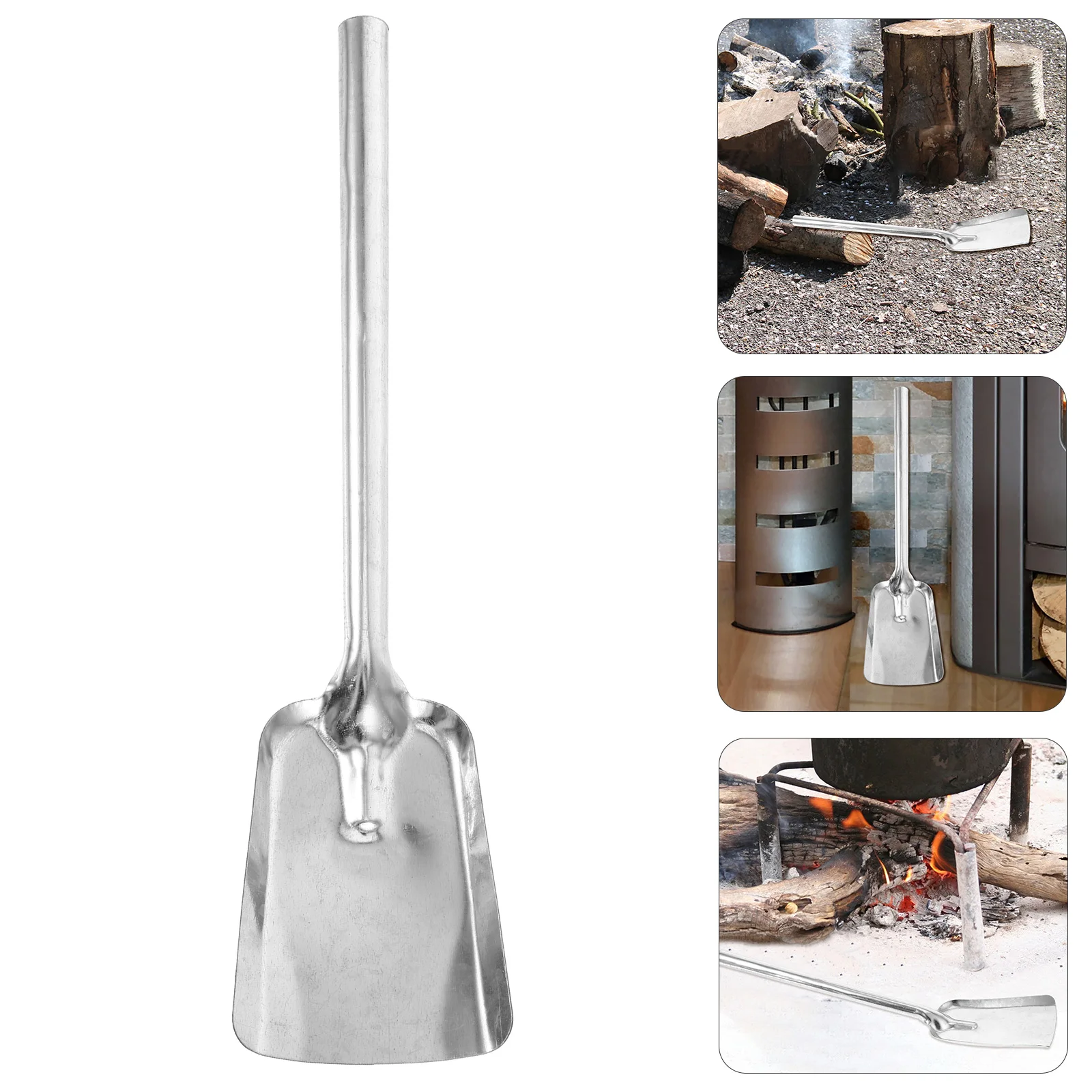 Ash Shovel Thickening Iron Coal Shovel Ash Slag For Kitchen Long Handle Coal Garden Fireplace fireplace tools