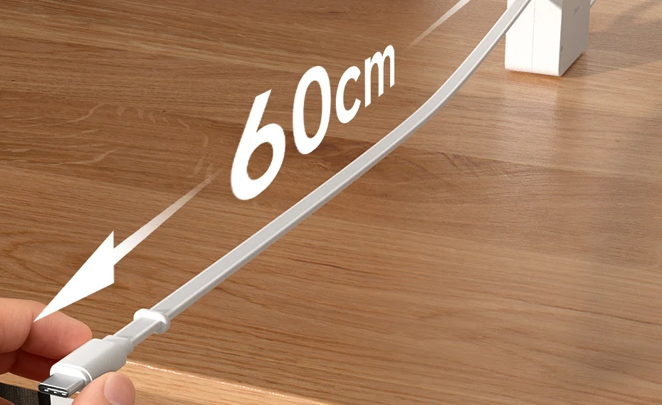 Unidirectional Retractable USB C Cable 100W Fast Charging