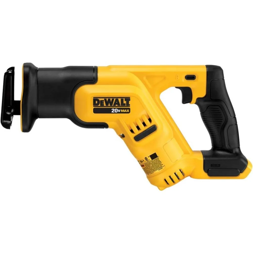Compact Cordless Reciprocating Saw, Variable Speed with LED Light, Bare Tool Only for DIY and Professional Use