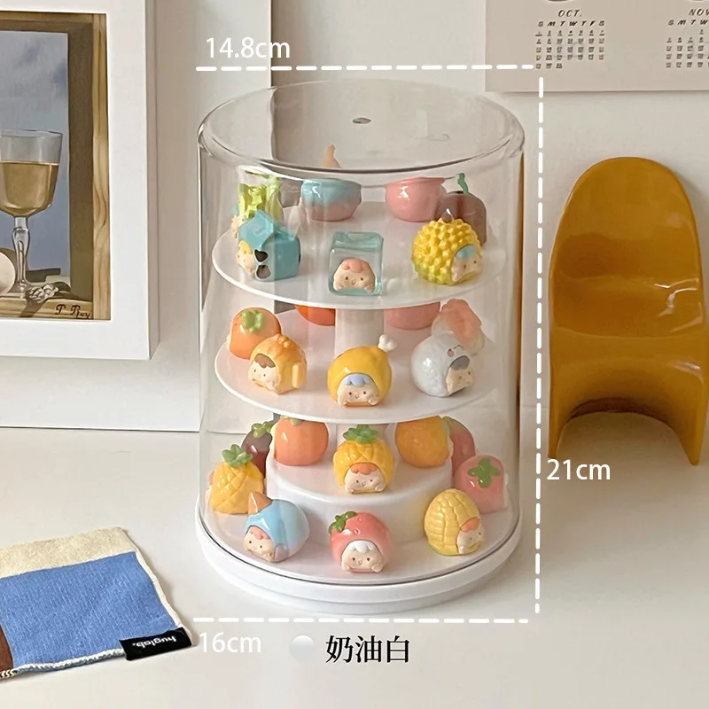 Acrylic Transparent Rotating Display Case and Stackable Organizer