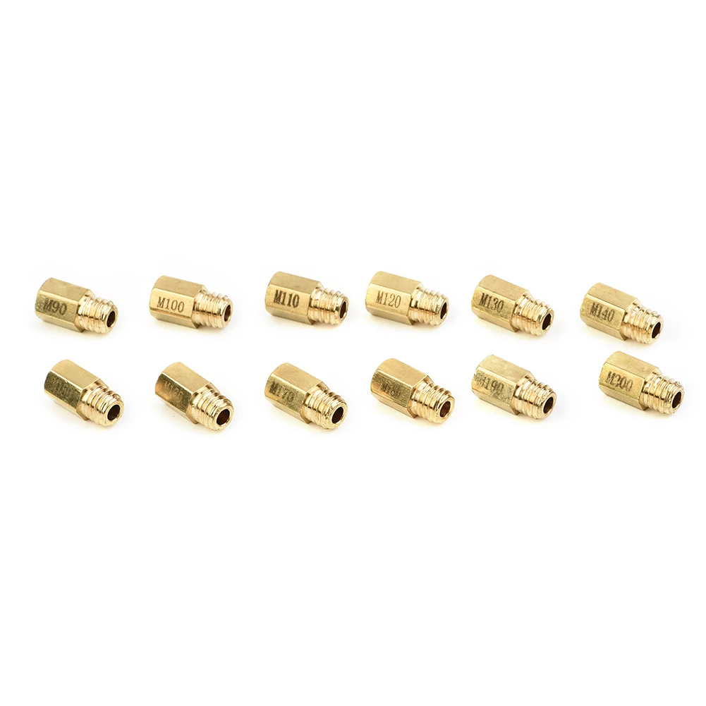Gold color Carburetor nozzle Jets Motorcycle VM /Set 90 200 Carb Carburetor For Mikuni Main Jet