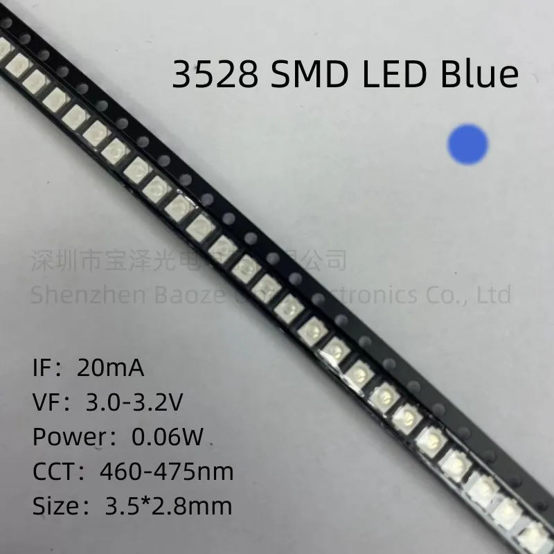 รูปสินค้า LED หลากสี 100 ชิ้น สำหรับงานไฟฟ้า