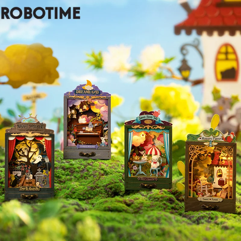 Robotime Rolife Miniature Dollhouse DIY Wooden House Little&Warm Space II  Birthday Xmas Gifts 3D Toys For Kids Girls DS028-DS030 - AliExpress