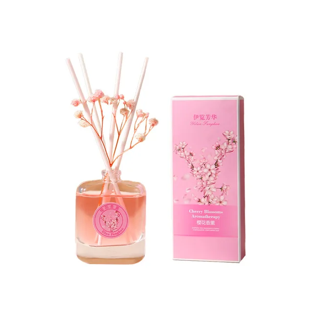 50ml romantique rose maison parfum huile aromathérapie Reed diffuseur huile intérieure fraîcheur Reed diffuseur ensemble pour hôtel maison toilette 5