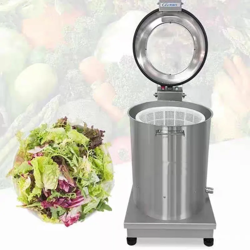 Hot Sale Commercial Stainless Steel Food Dehydrator 20L Single Barrel Centrifugal Vegetable Dripper for Fruits & Vegetables