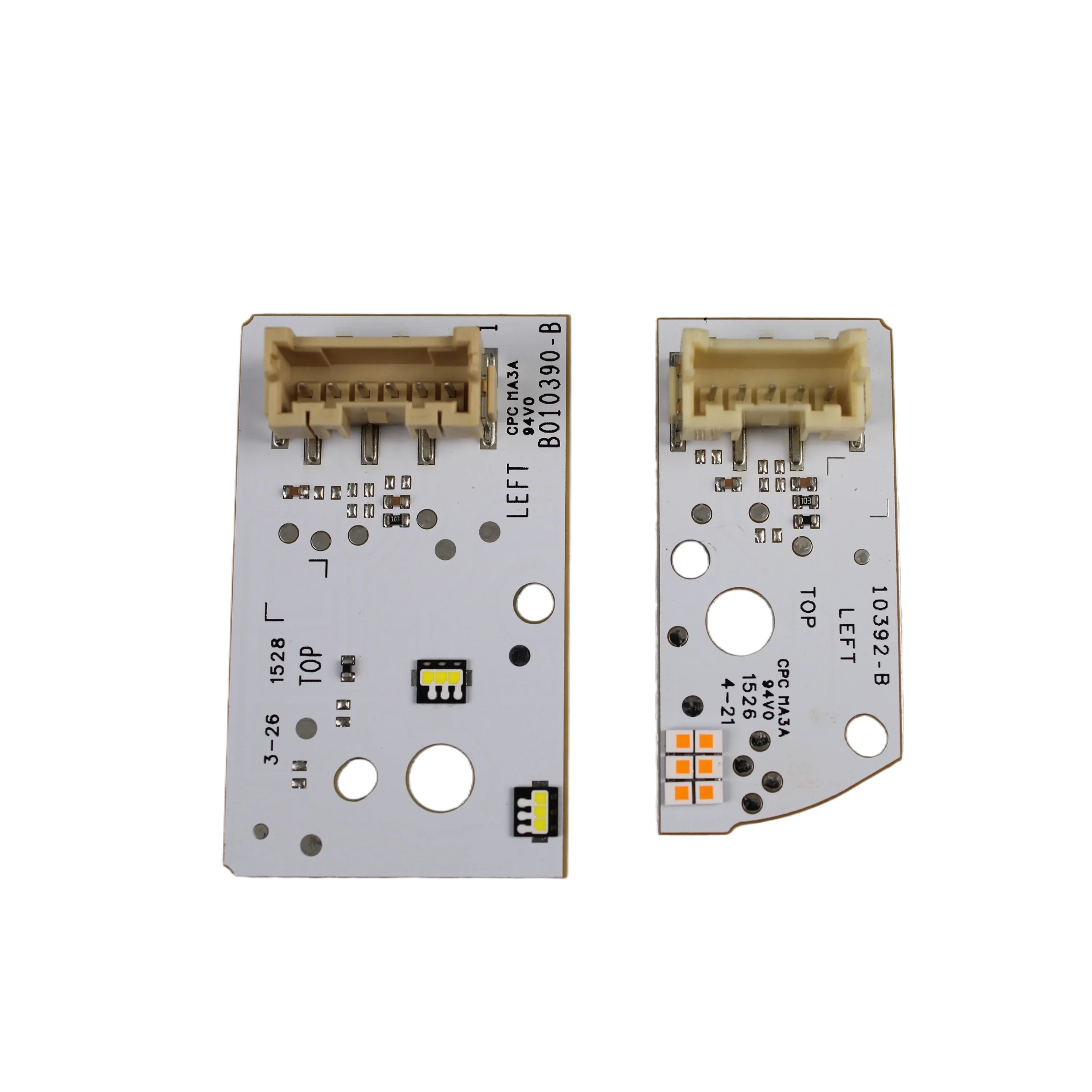 4Pcs/Set Front Headlight LED White Lightsource DRL Chip Board B010390-B B010391-B For Infiniti QX30 Q30-High Version Car Headlight LED Board