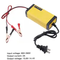 12V Car Battery Charger Yellow Portable Smart Automotive Truck Charger Motorcycle With Car LED Display G4X2