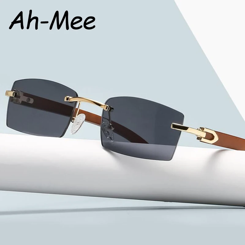 Lunettes de soleil monture bois UV400 unisexe - Style nature pour pêche en rivière et camping