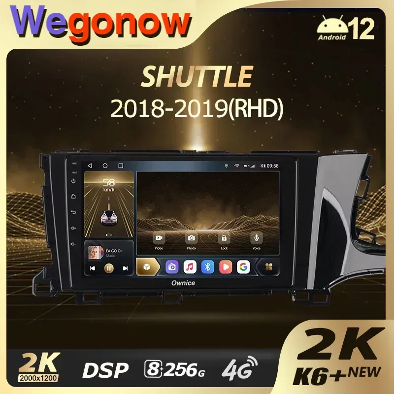 Ownice K6 + 2K Per Honda Shuttle 2 2015 - 2020 Driver Destro Autoradio Lettore Multimediale Navigazione Stereo Gps No 2Din 2 Din