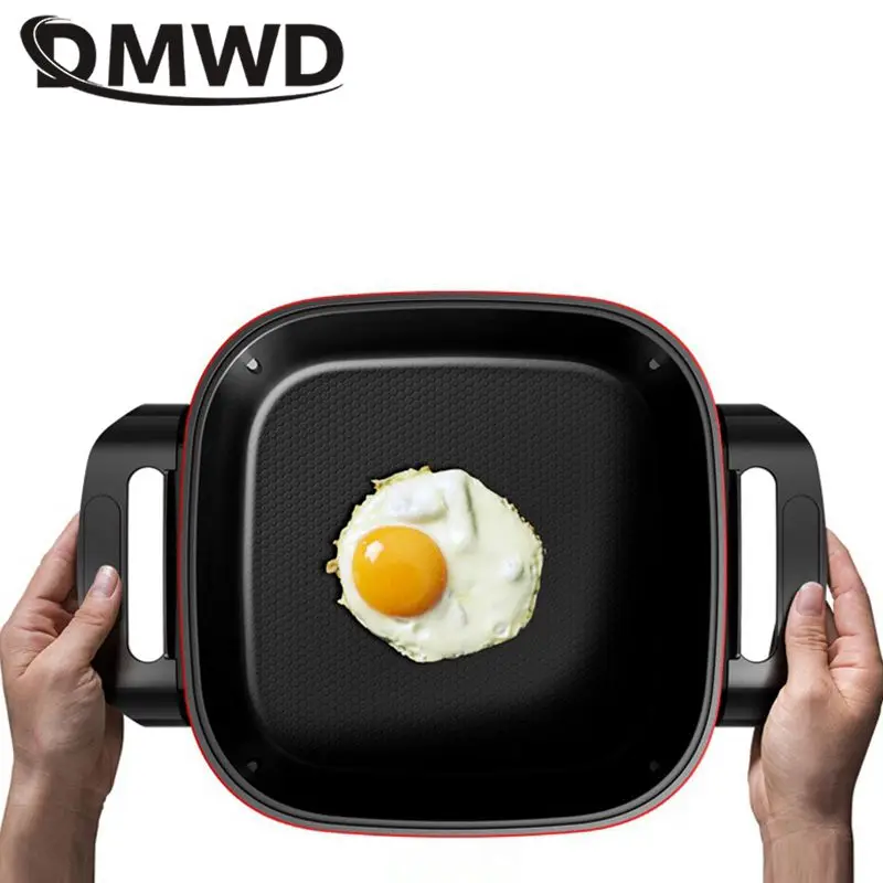 DMWD 5L Household Multifunctional Electric Cooker 220V Skillet Frying Pan Pancake Maker For Boiling/Steaming/Stewing/Braising 4