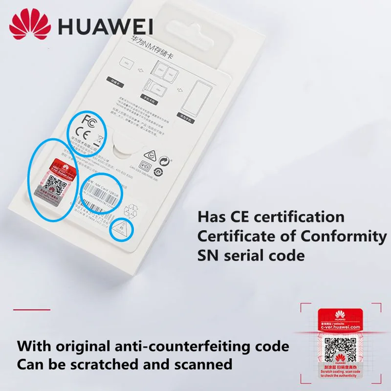 Original Huawei Nm Card 128/256gb Nano Memory Card For Huawei Mate30/40 Pro P30 P40 P50 Series