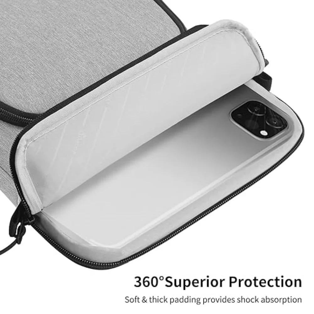 Enhanced Shoulder Bag for Tablets – Protective Sleeve with Adjustable Strap for Work & College