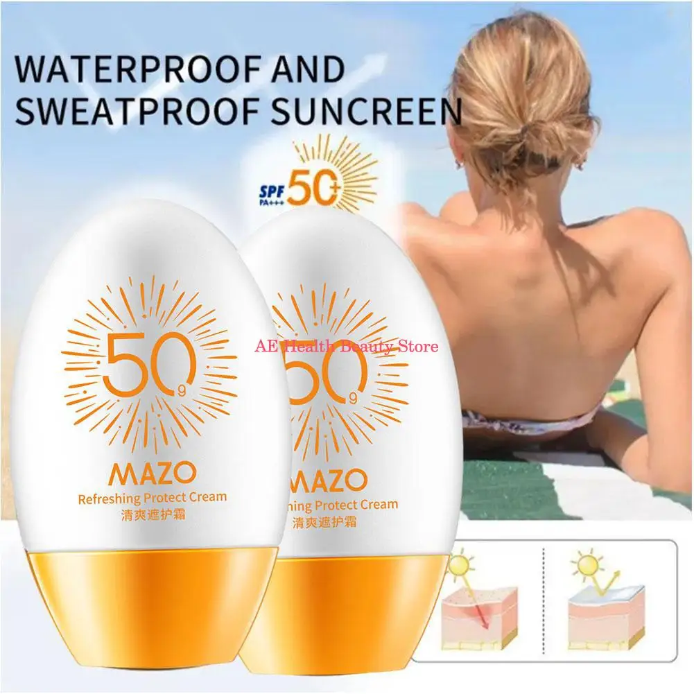 

Shielding Cream For MAZO Technology Nourishing European Refreshing Shielding Cream Moisture Light And Fragrant Sunscreen S4V7