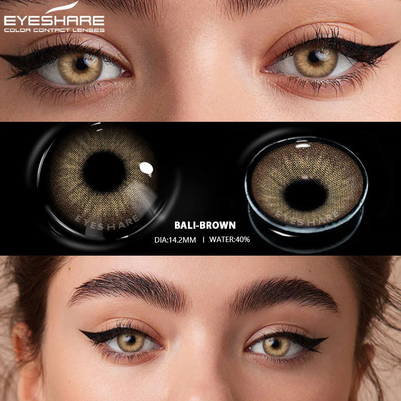 EYESHARE Natural Color Contact Lenses - Fashion Gray & Green Tones