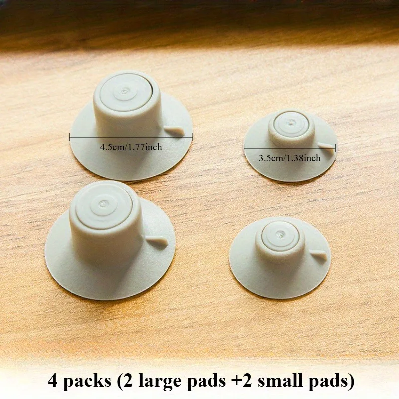 4pcs 노트북 컴퓨터 냉각 발판 미끄럼 방지 높이 조절 홀더 킥스탠드 흡착판 ..