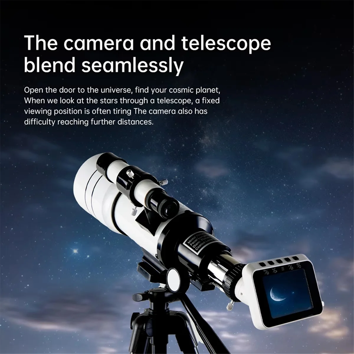 A04R-30070 WIFI Electronic Eyepiece for Astronomical Telescope Monocular 70MM Large-Aperture for Stargazing Bird Watching
