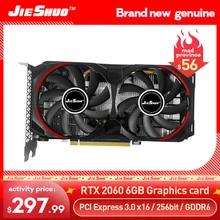 JIESHUO new graphics card RTX 2060 6GB 256BIT computer game graphics card ETH mining can reach 25-29MH