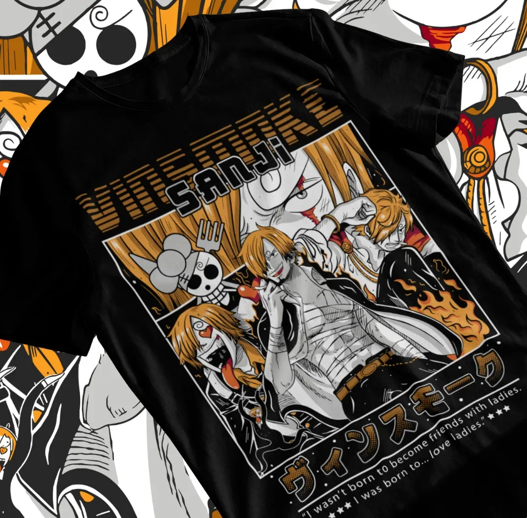 

Anime Vintage Unisex T-shirt Manga Shirt Anime Love Sweater Japanese Soft Tee