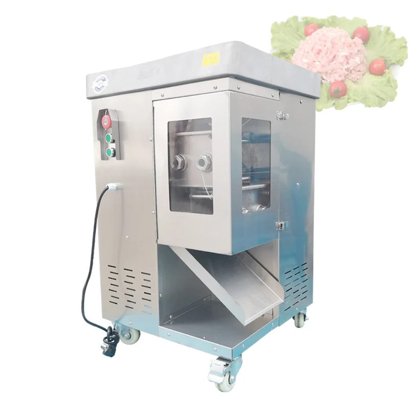 

Electric Commercial Meat Slicer Vegetable Cutting Machine Pork Lamb Beef Food Chopper Meat Strip Cutter Machine