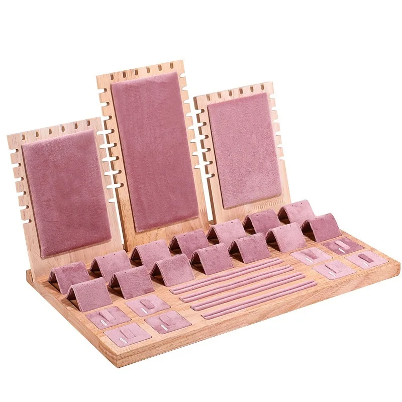 Jewelry Display Tray Set with Multiple Compartments for Necklace, Bracelet, Earrings &a... - SKU JDTS2123 - UGI Packaging