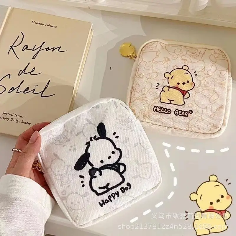 

Sanrio Kawali аниме полакко сумка для хранения Холщовая Сумка Кошелек для монет Портативный оригинальный Ins аниме девочка подарок на день рождения игрушки для детей