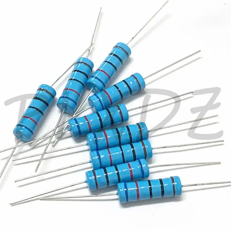 10pcs 5W 1% Metal Film Resistor 0.1R~10M 0.47R 100R 220R 330R 1R 2R 1K 1.5K 2.2K 3.3K 3.9K 4.7K 10K 22K 47K 100K 470K 1M ohm