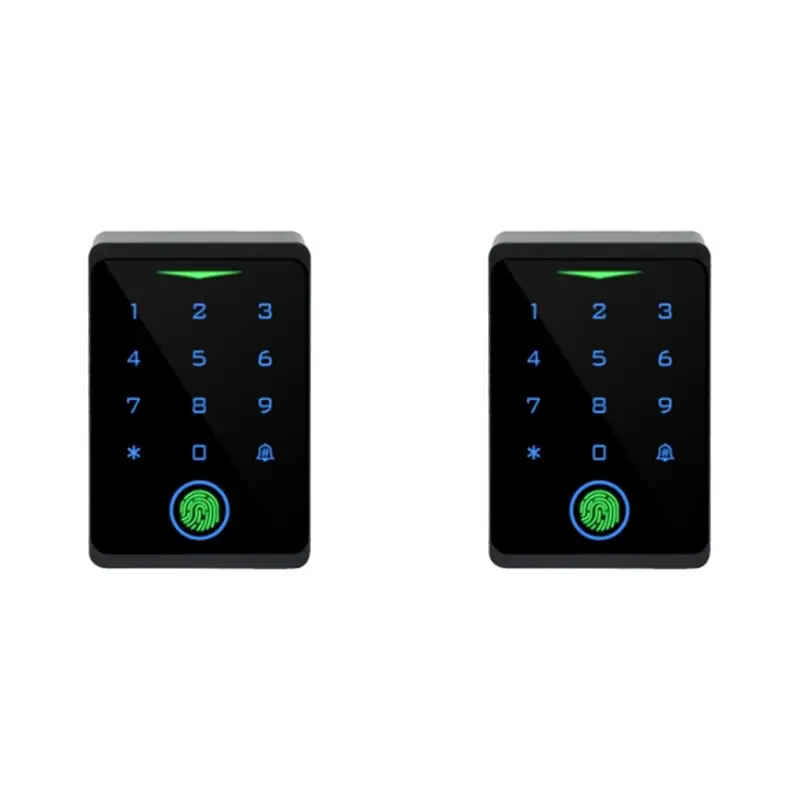 2X Tuya APP 도어 잠금 장치 IP66 방수 키리스 생체 인식 WIFI 액세스 제어 독립형 키패드 지문 RFID-A86G