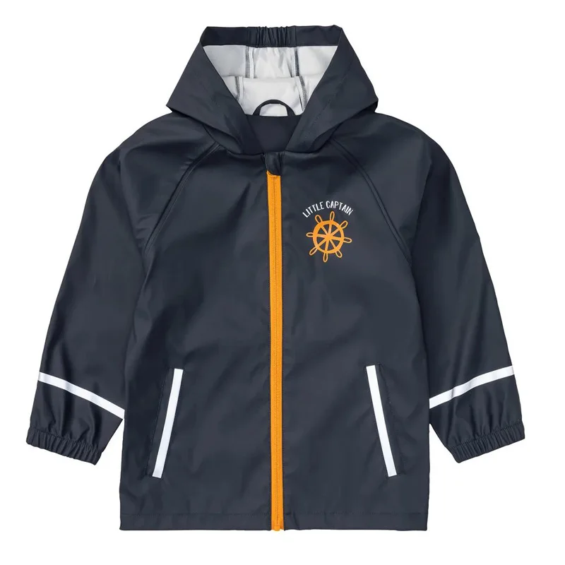 Hooded Waterproof Jacket Boy Sports Girls Raincoat Outdoor Kids Windbreaker Beach Children Outerwear Winter Baby Rain Coat