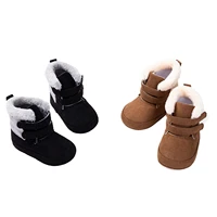 Baby Winter Snow Boots Girl Boys Shoes Fuzzy Plush High Top Boots Warm Baby Walking Shoes for Toddler Infant First Walkers 6