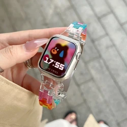 Colorful Rainbow Candy Strap - S10 - 46 45 44 42 49mm (Slim rainbow)