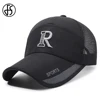 FS 2025 Black Thin Mesh Baseball Cap For Women Summer Breathable Long Brim Trucker Hats Outdoor Sports Men Hat Gorras Hombre 1