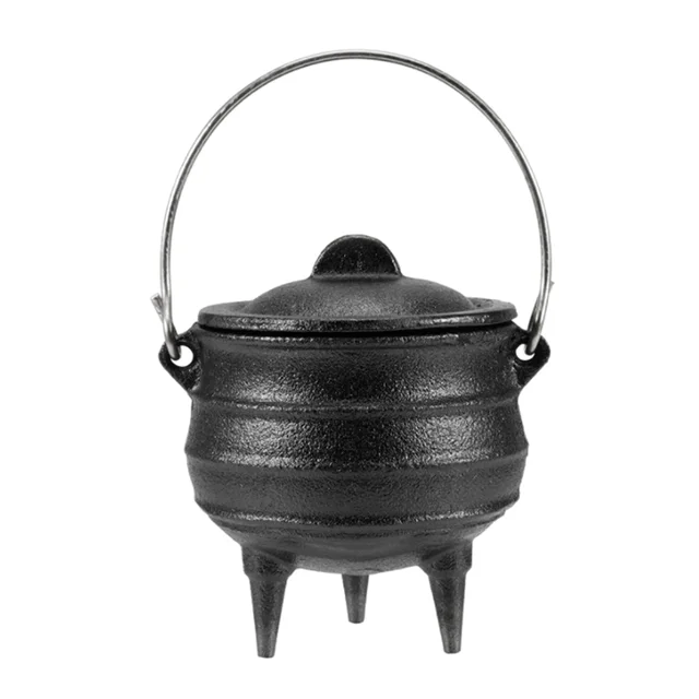 Small Cauldron - Cast Iron Cauldron Mini for Ritual, Incenses & Resins