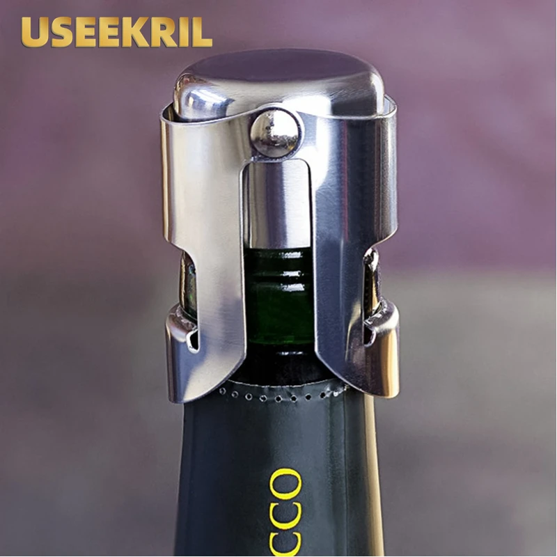 StainlessSteelWineBottleStopperChampagneBottleStopperVacuum