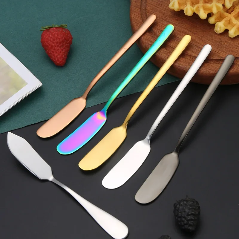 Butter Knife Cheese Cutter Stainless Steel Cheese Dessert Jam Knifes Kitchen Gadgets Cheese Grater Butter Spreader