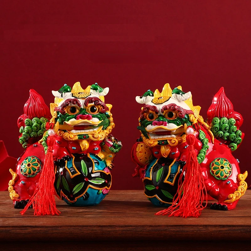 Chinese Style Characteristics Forbidden City Cultural and Creative Dragon Lion Souvenir Ornament Creative Jewelry Gift