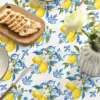 Classical Iris Pattern Lemon Rectangle Waterproof Tablecloth Party Decor Washable Kitchen Dining Tablecloth Wedding Decorations 5