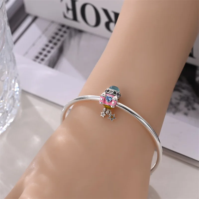 100%  카메라 타자기 로봇 활 모양 스윗 참스 비즈 3mm DIY 최고급 파인 주얼리 선물 제작