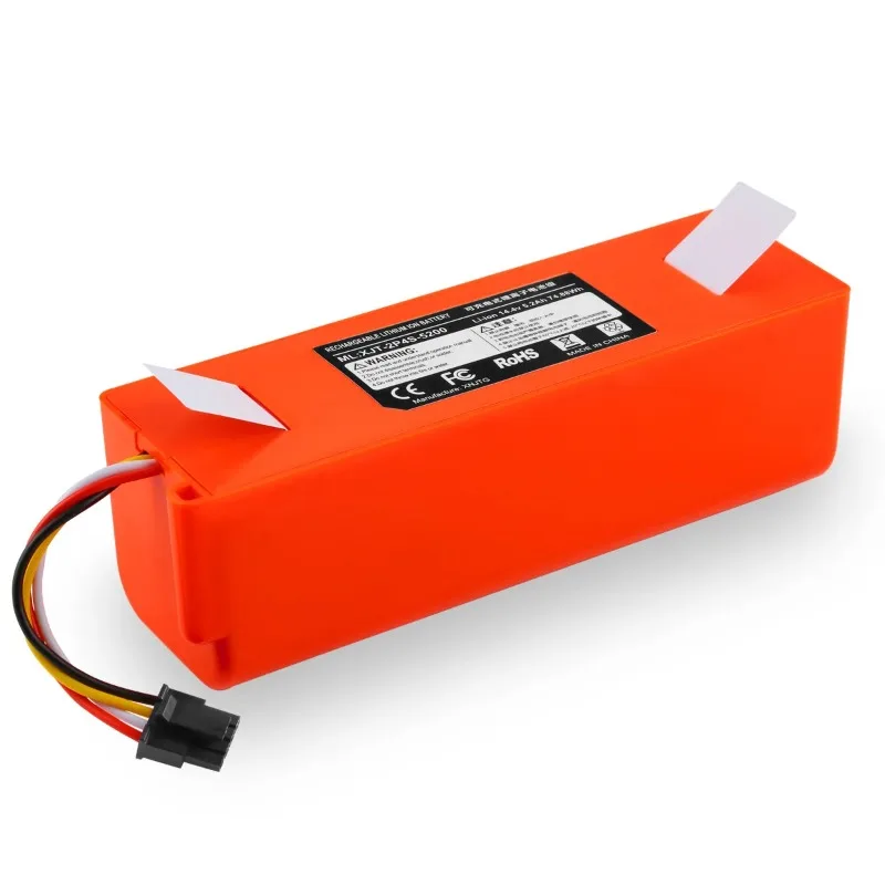 

New 9800mAh 14.4V 9.8Ah Li-ion Battery Vacuum Cleaner Accessories for Xiaomi Mi Robot Robotics Cleaner Roborock S50 S51 T4 T6