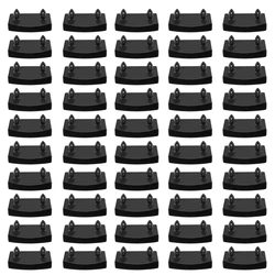 New 50pcs Plastic Bed Slat End Caps Holders Sofa Bed Slat Sides Centre Cap Replacement 55mm Holding Securing Furniture