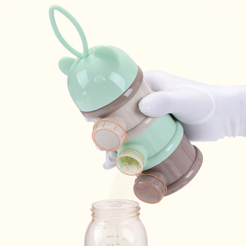 3/4 Layer Portable Milk Powder Bottle Sealed Storage Snack Packaging Tank Travel Outdoor Activities Removable TMZ storage box