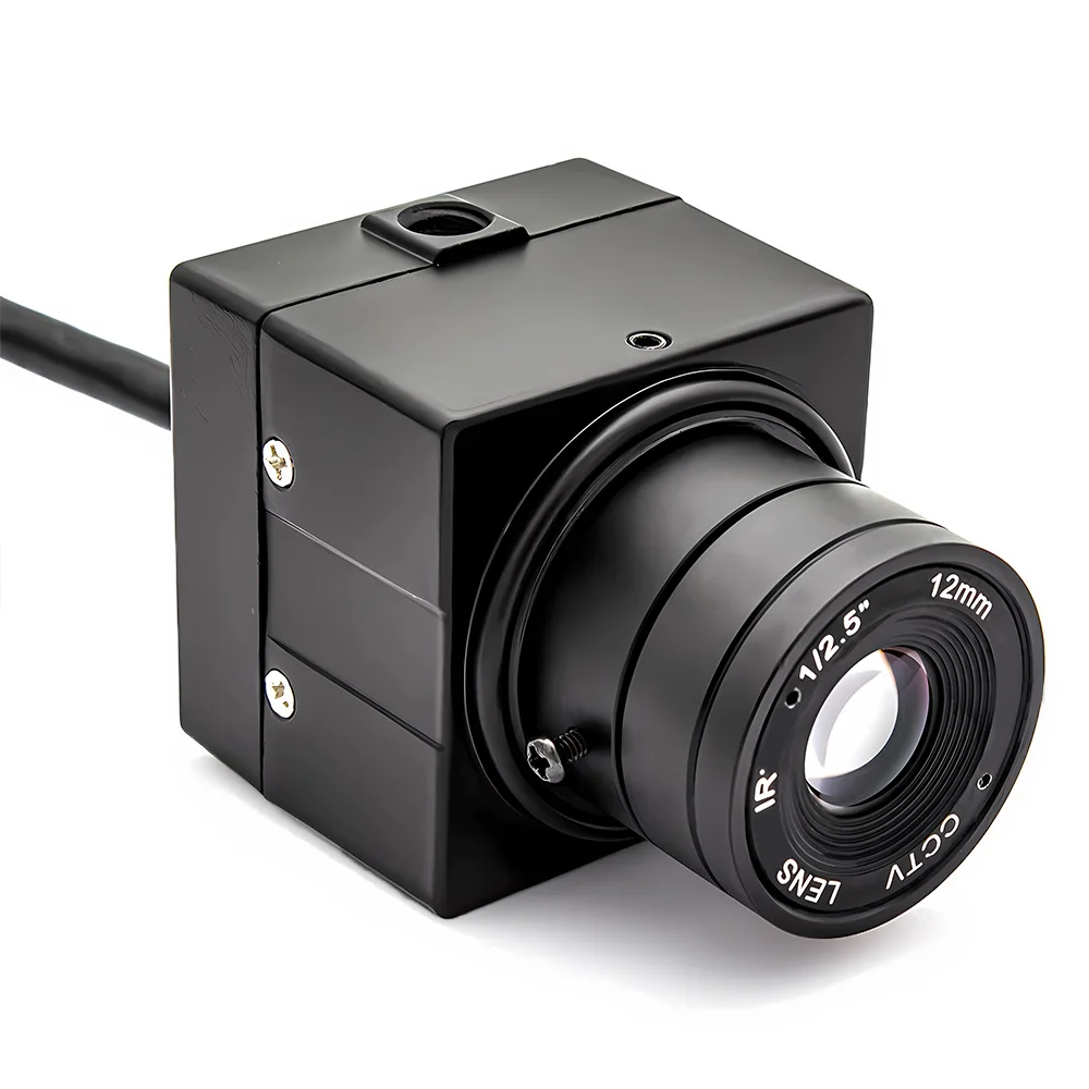 Industrial 10X Zoom POE IP Camera 2/4MP Webcam Metal Box With Varifocal Lens Sup