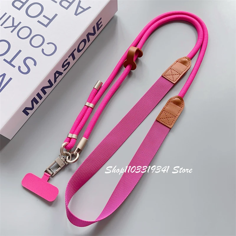 Versatile Fashionable Anti-Loss Adjustable Phone Lanyard with Dual Hooks