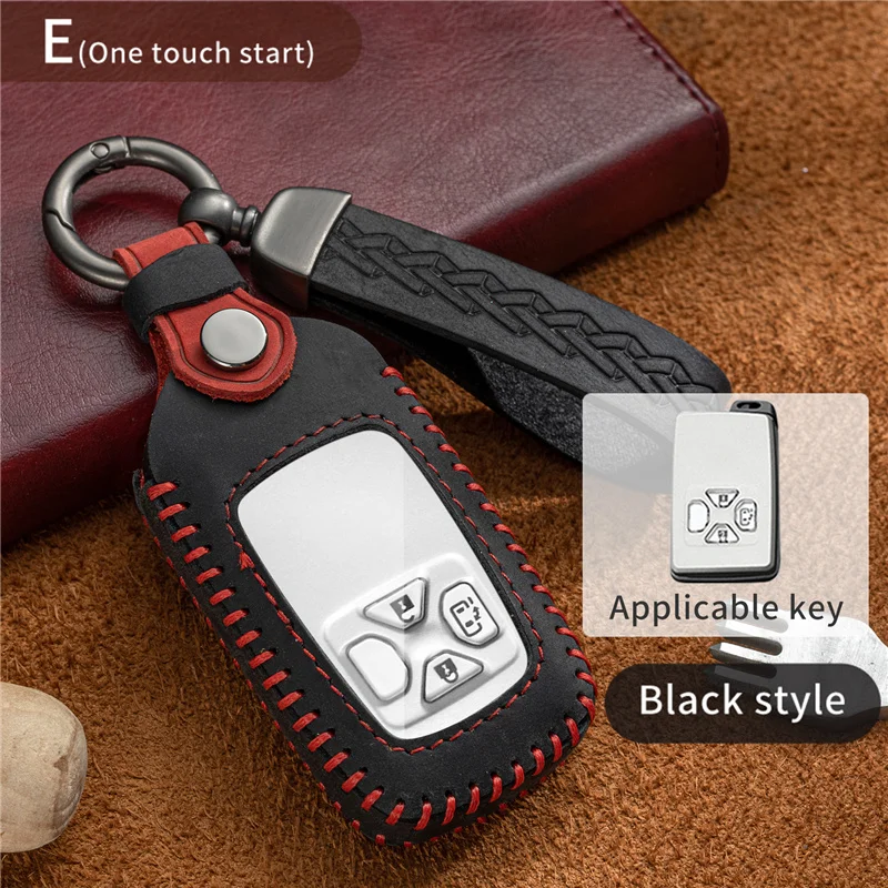 Black Car Key Cover For Toyota Noah Voxy Corolla Yaris Estima Tarago Mark RAV4 